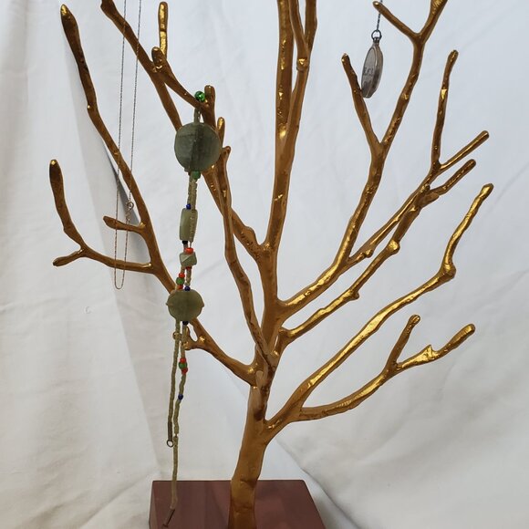 Pottery Barn Solid Brass Jewelry Tree - Picture 2 of 3